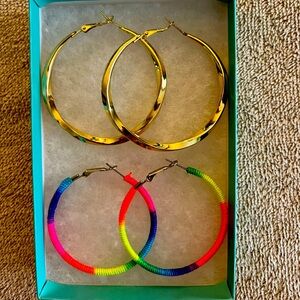 Costume jewelry hoops